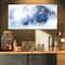 Designart - Colored Smoke Dark Blue - Abstract Canvas art print